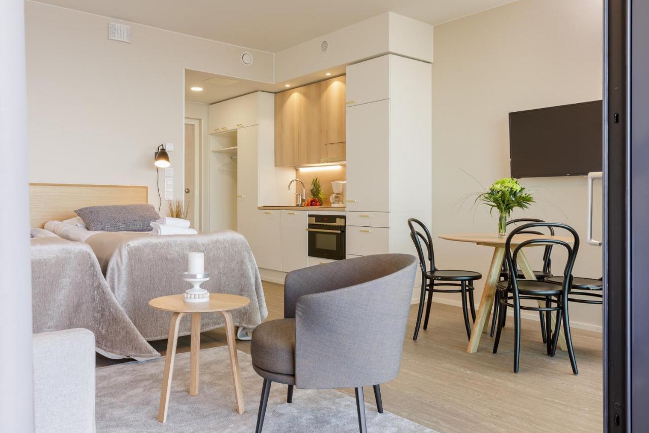 Marina Chalets Studios By Hiekka Booking - Sisaeltaeae Liinavaatteet Ja Loppusiivouksen Kalajoki Oda fotoğraf
