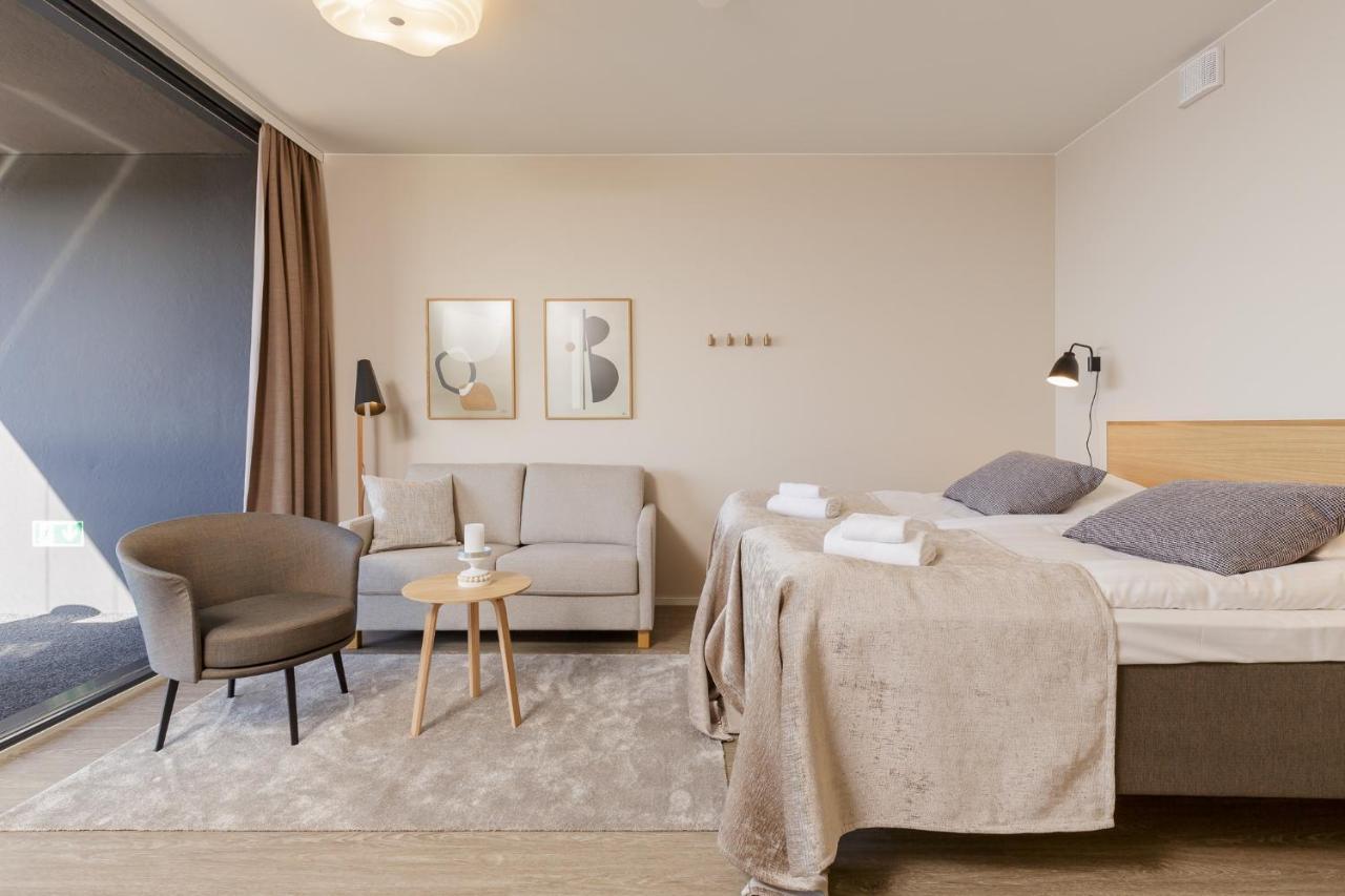 Marina Chalets Studios By Hiekka Booking - Sisaeltaeae Liinavaatteet Ja Loppusiivouksen Kalajoki Oda fotoğraf