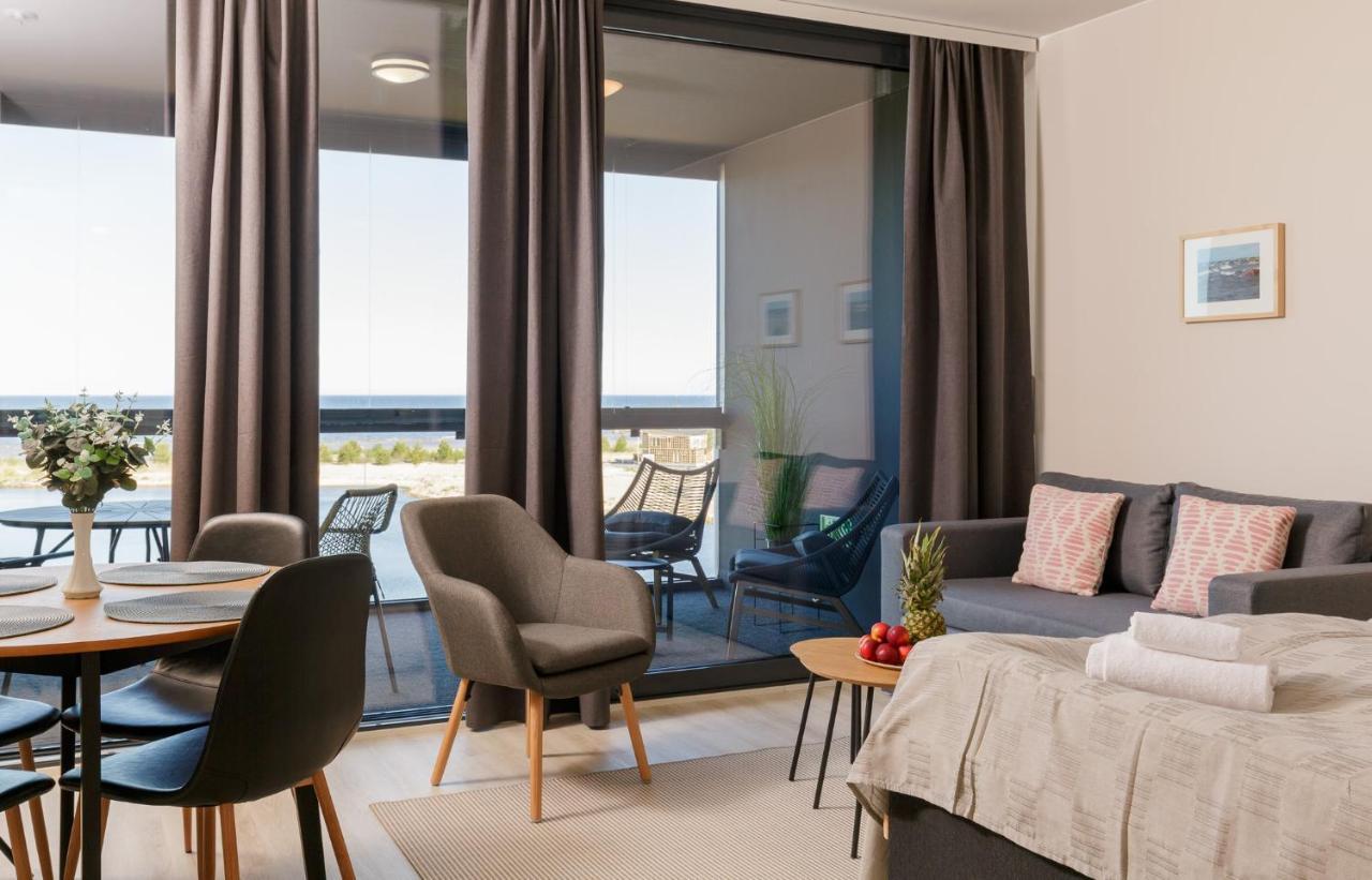 Marina Chalets Studios By Hiekka Booking - Sisaeltaeae Liinavaatteet Ja Loppusiivouksen Kalajoki Oda fotoğraf